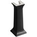 Kohler Memoirs&reg; K-2267 Fireclay Square Bathroom Sink Pedestal, 27-3/8 inch H, Black