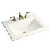 Kohler Memoirs® K-2337-8 1-Basin Vitreous China Self-Rimming Countertop Lavatory, 22-3/4 inch x 18 inch, White