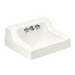 Kohler Hampton™ K-2705-0 Cast Iron Wall Mount Lavatory Sink, 19 inch x 17 inch, White