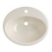 Kohler Farmington® K-2905-4 1-Basin Cast Iron Self-Rimming Countertop Lavatory, 19-1/4 inch x 16-1/4 inch, Almond