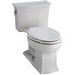 Kohler Archer&reg; K-3639 AquaPiston&reg; Flush System Left Trip Lever Vitreous China One-Piece Toilet With Seat, 1.28 gpf, White