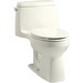 Kohler Santa K-3810 AquaPiston&reg; Flush System Left Trip Lever Vitreous China One-Piece Toilet, 1.28 gpf, Biscuit