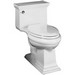 Kohler Memoirs&reg; K-3813 AquaPiston&reg; Flush System Left Trip Lever Vitreous China One-Piece Toilet With Seat, 1.28 gpf, Biscuit