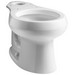 Kohler Wellworth&reg; K-4197 Vitreous China Round-Front Toilet Bowl, 14-1/2 inch x 15-1/2 inch x 26-3/4 inch, White