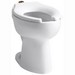Kohler K-4368 Highcliff™ 10 inch or 12 inch Rough-In ADA Vitreous China Elongated Front Toilet Bowl with Top Spud, White