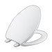 Kohler K-4774 Brevia™ Q2™ Advantage™ Solid Polypropylene Closed-Front Elongated Toilet Seat, 17-13/16 inch L x 14-3/16 inch W x 3/4 inch D, White