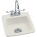 Kohler Gimlet&trade; K-6015 Acrylic 2-Hole Top Mount Bar Sink, 15 inch x 15 inch, White