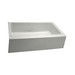 Kohler Dickinson® K-6546-4U-0 1-Basin Cast Iron Undermount Kitchen Sink, 33 inch x 22-1/8 inch, White