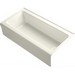 Kohler K-838-96 Bellwether&reg; Cast Iron Alcove Bath With Integral Apron and Right Hand Drain, 60 inch x 30 inch, Biscuit