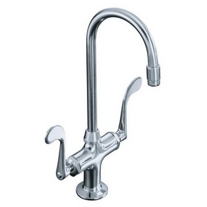 Kohler K-8761-CP Essex® 2-Handle Gooseneck Bar Faucets, 2.2 gpm, Polished Chrome