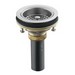 Kohler Duostrainer&reg; K-8801 Brass Sink Strainer, 4-1/2 inch, Brushed Chrome