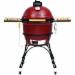 Kamado Joe KJ23RH Grill With Cart And Shelves, 406 sq. in., Red
