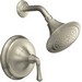 Kohler Fort&reg; Rite-Temp&reg; K-T10276-4A-BN 1-Traditional Lever Handle Brass Pressure-Balancing Shower Trim Set, Vibrant Brushed Nickel