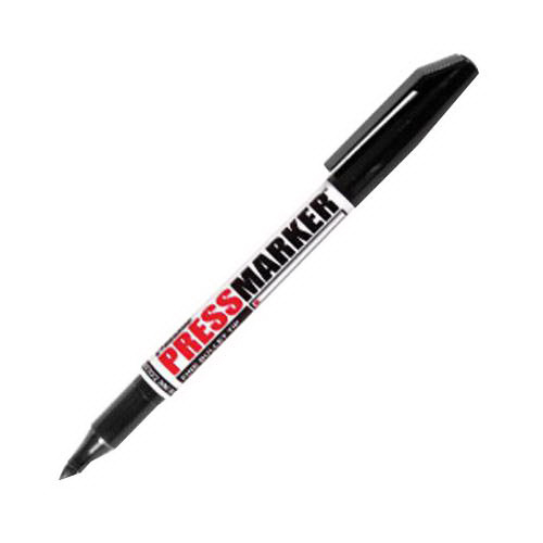La-Co&reg; Markal&reg; Pressmarker&reg; Fine Bullet Tip Marker, 1/16 inch, Black; 3/Pack