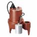 Liberty Pumps&reg; LE41A LE40 1-Phase Submersible Sewage Pump, 125 gpm, 2 in Flanged Outlet, 4/10 hp, Cast Iron, Import