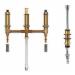 Moen 9797 4 Port Roman Tub Rough-In Valve With Handheld Shower Diverter Valve, 14 gpm at 45 PSI, 1/2 inch Inlet x 1/2 inch Outlet