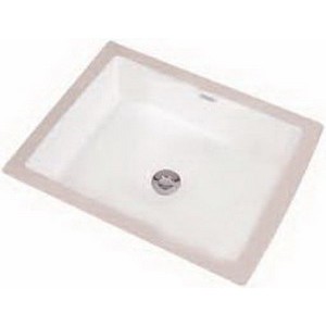 Mansfield® 218NS Petite Covington Undermount No-Rimming Rectangular Lavatory Sink, 13-1/2 inch L x 21-3/8 inch W, Biscuit