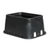 NDS D1200-DICIR Standard Rectangular Drop-in Plastic Water Meter Box, 12 inch x 17 inch x 12 inch, Black