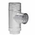 Surelock&trade; Galvanized Steel Double Wall Swivel Tee, 3.43 inch x 3.50 inch x 3.50 inch