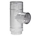 Metal-Fab&reg; 6M6ST6 Aluminum Type-B Vent Round Chimney Pipe Swivel Tees, 6 inch ID, Galvanized