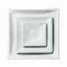 Metal Fab&reg; Light Commercial 2-Cone Insulated Diffuser with 8 inch Collar, 2 ft x 2 ft, White