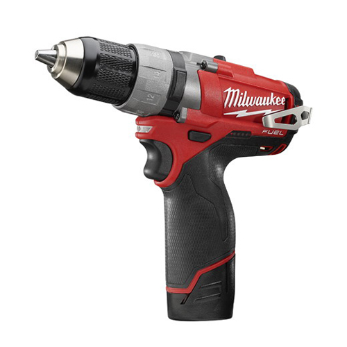 Milwaukee&reg; 2403-22 M12&trade; FUEL&trade; Compact Lightweight Cordless Drill/Driver Kit, 1/2 in Chuck, 12 VDC, 0 to 450/0 to 1700 rpm No-Load, 7-3/4 in OAL, Lithium-Ion Battery