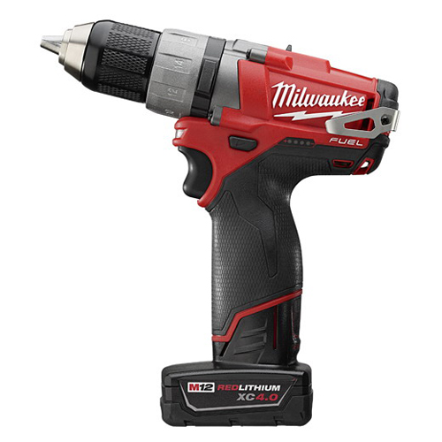 Milwaukee&reg; 2403-22 M12&trade; FUEL&trade; Compact Lightweight Cordless Drill/Driver Kit, 1/2 in Chuck, 12 VDC, 0 to 450/0 to 1700 rpm No-Load, 7-3/4 in OAL, Lithium-Ion Battery