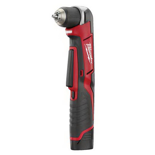 Milwaukee&reg; 2415-21 M12&trade; REDLITHIUM&trade; Cordless Right Angle Drill Driver Kit, 3/8 in Keyless/Single Sleeve Chuck, 12 VDC, 100 in-lb, 0 to 800 rpm No-Load, 11-3/4 in OAL, Lithium-Ion Battery