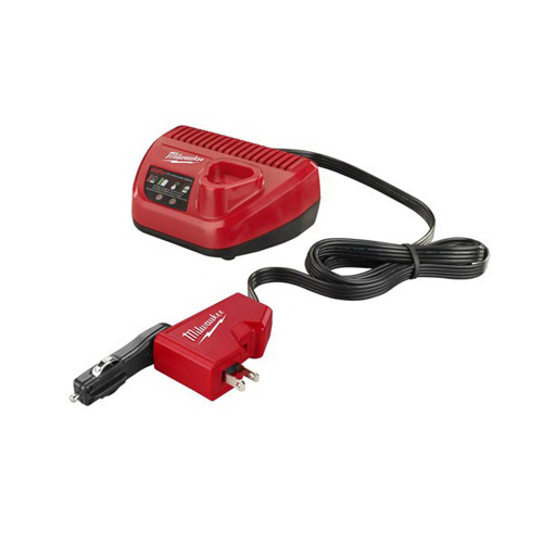 Milwaukee&reg; 2510-20 M12&trade; AC/DC AC Wall and DC Vehicle Charger, For Use With M12&trade; REDLITHIUM&trade; and M12&trade; Lithium-Ion Battery, Lithium-Ion Battery, 40 min Charging Time, 1 Battery
