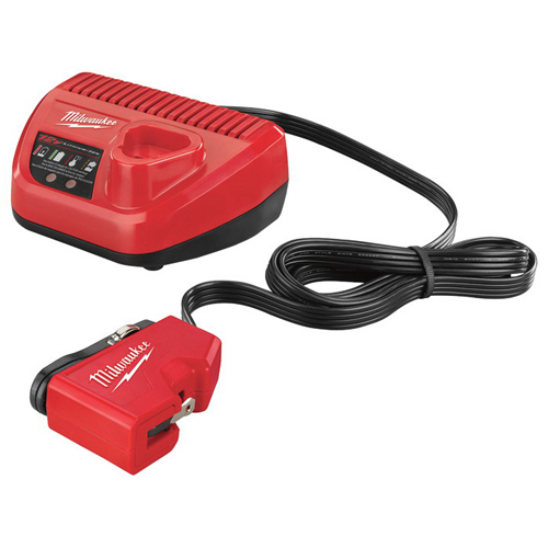 Milwaukee&reg; 2510-20 M12&trade; AC/DC AC Wall and DC Vehicle Charger, For Use With M12&trade; REDLITHIUM&trade; and M12&trade; Lithium-Ion Battery, Lithium-Ion Battery, 40 min Charging Time, 1 Battery