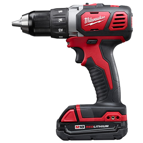 Milwaukee&reg; 2606-22CT M18&trade; Cordless Drill/Driver Kit, 1/2 in Chuck, 18 VDC, 0 to 400/0 to 1800 rpm No-Load, 7-1/4 in OAL, Lithium-Ion Battery