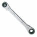 Malco® RRW3 Square Head 4-Size Ratchet Wrench, 3/16 inch, 1/4 inch, 5/16 inch, 3/8 inch