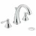 Moen T6125 Kingsley&trade; Classic 2-Handle 8 inch Widespread Lavatory Faucet With Pop-Up, 1.5 gpm, Chrome