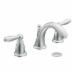 Moen T6620 Brantford 2-Lever Handle High-Arc Spout 8 inch Widespread Bathroom Faucet Trim, 1.5 gpm, Chrome