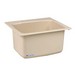 Mustee&reg; DURASTONE&reg; 10 Molded Fiberglass Self-Rimming Countertop Utility Sink, 22 inch x 25 inch x 13-3/4 inch, Bone
