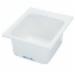 Mustee 11 DURASTONE&reg; Countertop Rectangular Self-Rimming Single Bowl Utility Sink, 20 inchx 17 inch, White