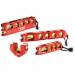 Ridgid 400 UM 4 Vial Aluminum Magnetic Torpedo Level, 9 inch L x 5-5/8 inch W