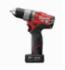 Milwaukee&reg; 2403-22 M12&trade; FUEL&trade; Compact Lightweight Cordless Drill/Driver Kit, 1/2 in Chuck, 12 VDC, 0 to 450/0 to 1700 rpm No-Load, 7-3/4 in OAL, Lithium-Ion Battery
