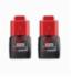 Milwaukee&reg; 48-11-2411 M12&trade; Compact Rechargeable Cordless Battery Pack, 1.5 Ah Lithium-Ion Battery, 12 VDC, For Use With Milwaukee&reg; M12&trade; Cordless Power Tool