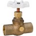 Nibco 726-LF Classic Lead-Free Bronze Straight Stop And Waste Valve, 3/4 inch x 3/4 inch, Cup x Cup