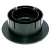 NDS&trade; PVC Universal Locking Outlet For 3 inch/4 inch Drainage Pipe, 2-1/4 inch, Black