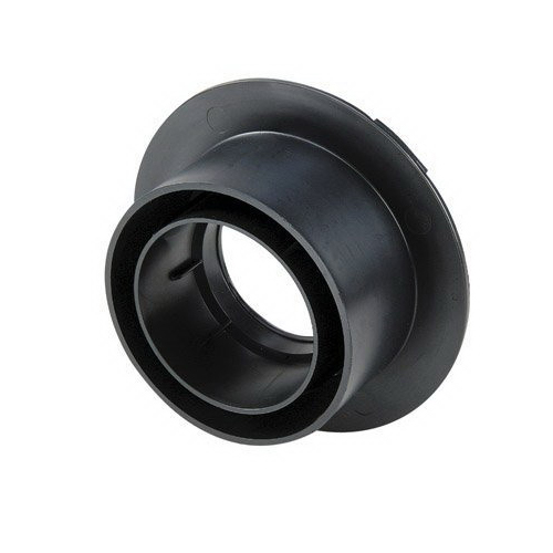NDS&trade; PVC Universal Locking Outlet For 3 inch/4 inch Drainage Pipe, Black