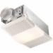Nutone 665RP ValueTest&trade; Engineered Resin/Polymeric Ventilation Fan With Heater And Light, 70 cfm at 0.10 inch, 4 Sones, White