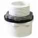 Harvey 34088 PVC Water Heater Pan Adapter, 1 inch I.D x 1-1/2 inch O.D; 12 Each
