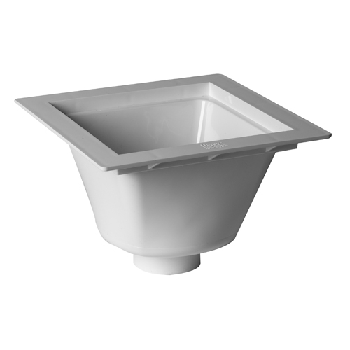 Oatey&reg; PVC Floor-Mounted Utility Sink With 3 inch Drain Opening, 12 inch x 12 inch