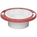 Oatey&reg; 43513 Level-Fit PVC Plastic Closet Flange With Metal Ring, 3 inch x 4 inch, Solvent Weld, White