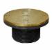 Harvey 74120 Plastic Adjustable Barrel Cleanout With Polished Brass Cover, 6 inch; 1/Pack
