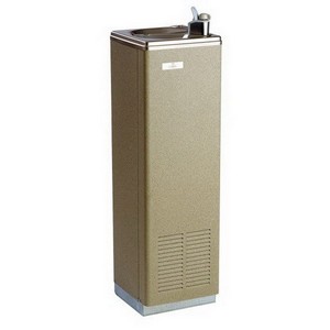Oasis® P5CP Compact Lead Free Floor Mount Stainless Steel Water Cooler With Glass Filler, 5 gph, Sandstone