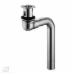Offset Wheel Chair Lavatory Grid Drain With Strainer, 1-1/4 inch W x 6 inch L, Chrome-Plated