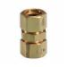 TracPipe&reg; Yellow Brass Autoflare Coupling, 1/2 inch x 1/2 inch; 24/Box